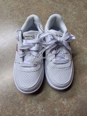 Levi's Kids White Lace-Up Low-Top Sneakers